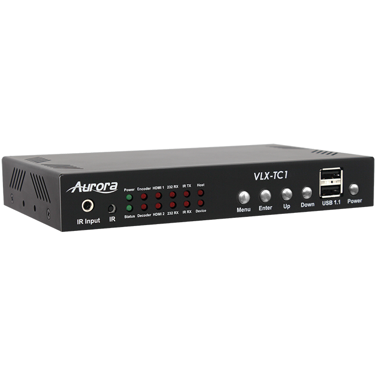 Aurora 4K 1Gbps AV-over-IP transceiver box (copper+SFP slot)