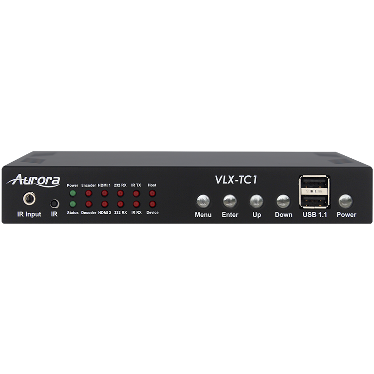 Aurora 4K 1Gbps AV-over-IP transceiver box (copper+SFP slot)