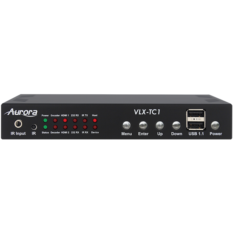 Aurora 4K 1Gbps AV-over-IP transceiver box (copper+SFP slot)