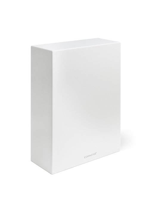 [C8S Black] Cornered Audio C8S 8" woofer with 8" slave On-wall subwoofer - 100W (Black)