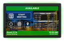 Aurora 8” wall mount ReAX touch panel control system with serial, I/O, relay, IR, and Ethernet control ports (black)