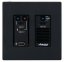 Aurora Next-gen 4K60 4:4:4 1Gbps AV-over-IP transceiver  wall plate utilizing Aurora’s Mimix™ CODEC technology