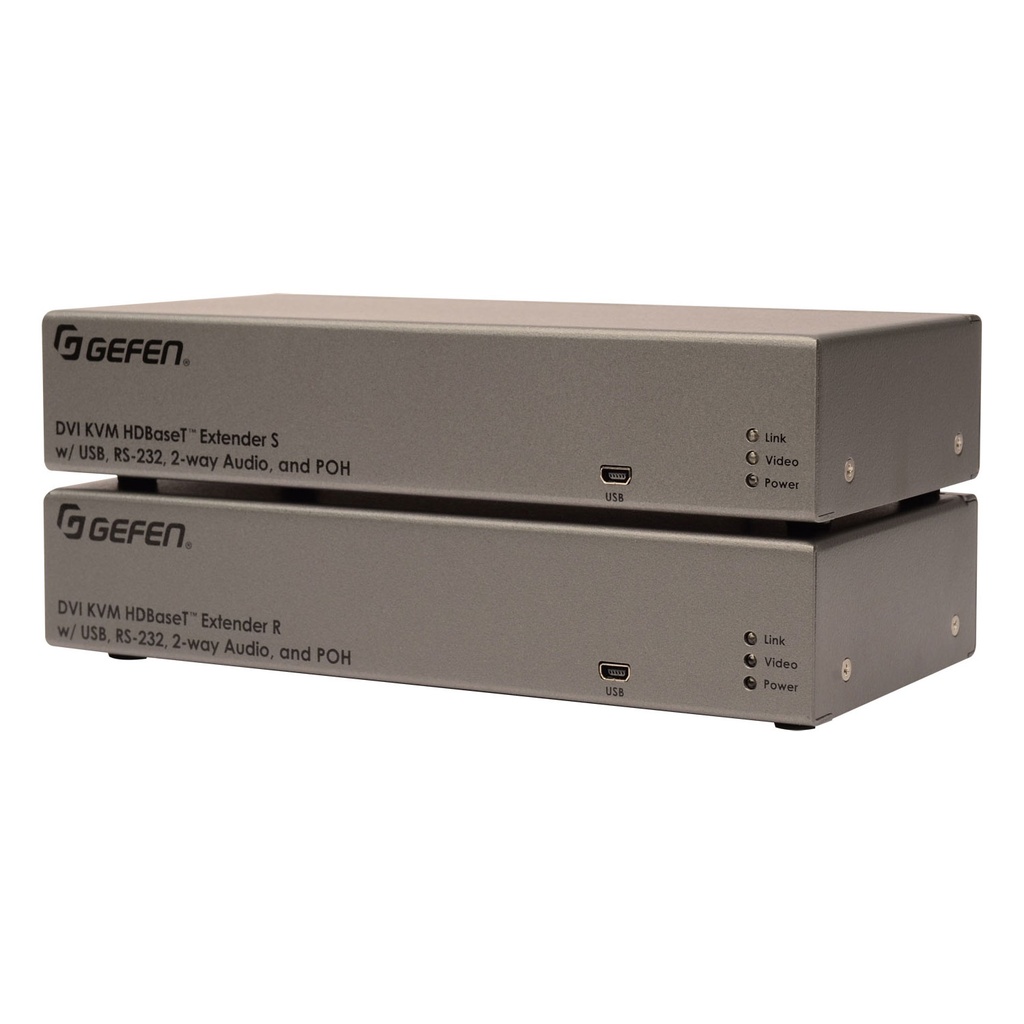 [EXT-DVIKA-HBT2] Gefen DVI KVM HDBaseT 2.0 Extender with USB, RS-232, 2-way Audio, and POH