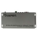 Gefen 4K Ultra HD Multi-Format 2x1 HDBaseT Sender w/ Scaler, Auto-Switching, and POH