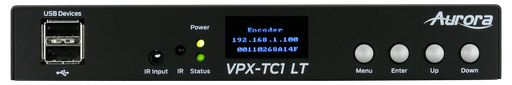 [VPX-TC1-LT] Aurora Next-gen 4K30 4:4:4 1Gbps AV-over-IP transceiver box utilizing Aurora’s Mimix™ CODEC technology (copper+SFP slot)