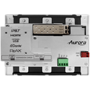 Aurora 3rd gen. 4K 10Gbps SDVoE AV-over-IP transceiver 3-gang wall plate (ASIC model, fiber version)
