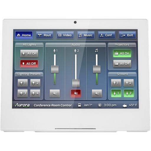 Aurora 10” desktop ReAX touch panel control system with Ethernet, WiFi, and NFC