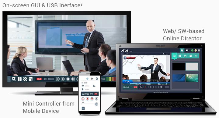 AREC online director has intuitive and versatile control options
