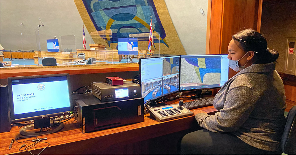 Pearl-2 in use at Hawaii State Senate