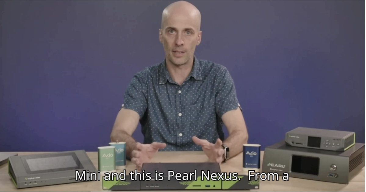 Epiphan Pearl Nexus Interview with George Birchall
