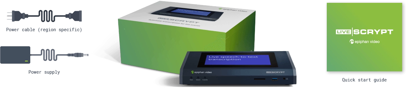 Epiphan Livescrypt - what's in the box?