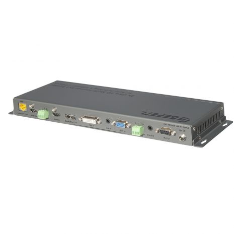 4K Ultra HD Multi-Format 4x1 Scaler with Auto-Switching and Split HDMI and HDBaseT Outputs