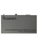 4K Ultra HD Multi-Format 2x1 HDBaseT Sender w/ Scaler, Auto-Switching, and POH