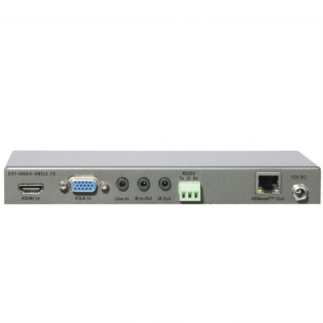 4K Ultra HD Multi-Format 2x1 HDBaseT Sender w/ Scaler, Auto-Switching, and POH