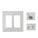 4K Ultra HD Multi-Format 2x1 HDBaseT Wall-Plate Sender w/ Scaler, Auto-Switching, and POH