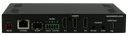 Aurora Next-gen 4K60 4:4:4 1Gbps AV-over-IP transceiver box utilizing Aurora’s Mimix™ CODEC technology (copper+SFP slot)