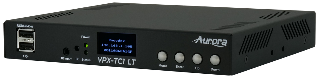 Next-gen 4K30 4:4:4 1Gbps AV-over-IP transceiver box utilizing Aurora’s Mimix™ CODEC technology (copper+SFP slot)