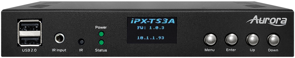 Aurora 3rd gen. 4K 10Gbps SDVoE AV-over-IP simultaneous encode/decode transceiver box with 2 HDMI® in, 1 HDMI® out and advanced scaling (ASIC model, copper+fiber version)
