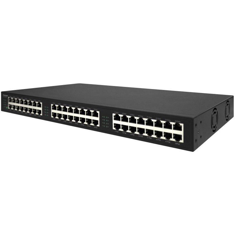 Aurora 24 Port 1G/10G PoE+/PoH+ injector 1RU