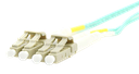 Aurora OM3 Fiber 50/125 Multi-mode LC Patch Cable 1M