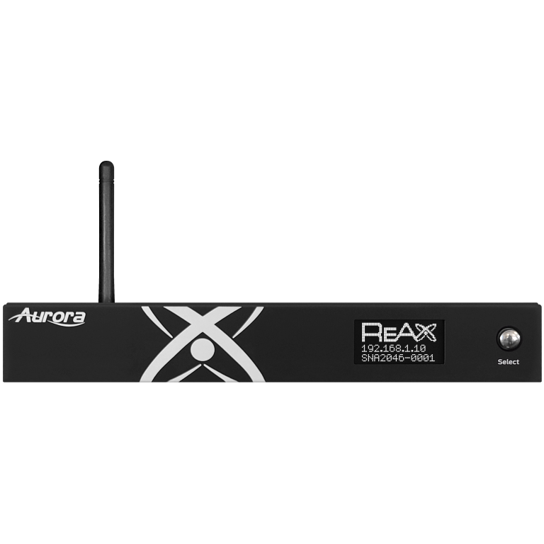 Aurora ReAX control processor with Ethernet & WiFi, and HDMI out for BYO touch monitor or digital signage and media playback