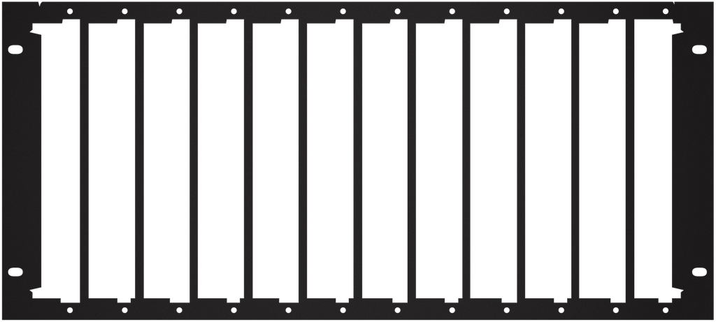 Aurora 5RU 12 Rack Mounting Kit compatible with IPX-TC3A, IPX-TS3A, VPX-TC1, VLX-TC1, HT-TC1, RXC-1-G2, RXC-3-G2, RXC-4-G2, RXM-1, & ASP-42