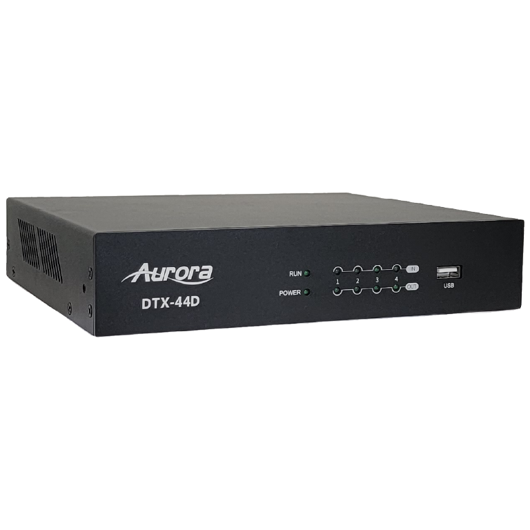 Aurora 4x4 Dante DSP with 4x4 analog in and out