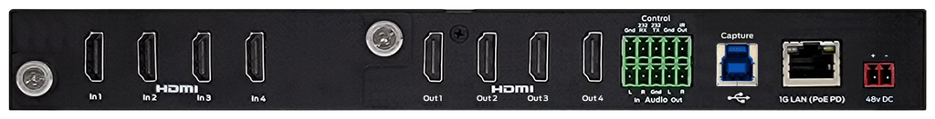Aurora 4x4 Scaler Matrix with USB 3.1 Capture