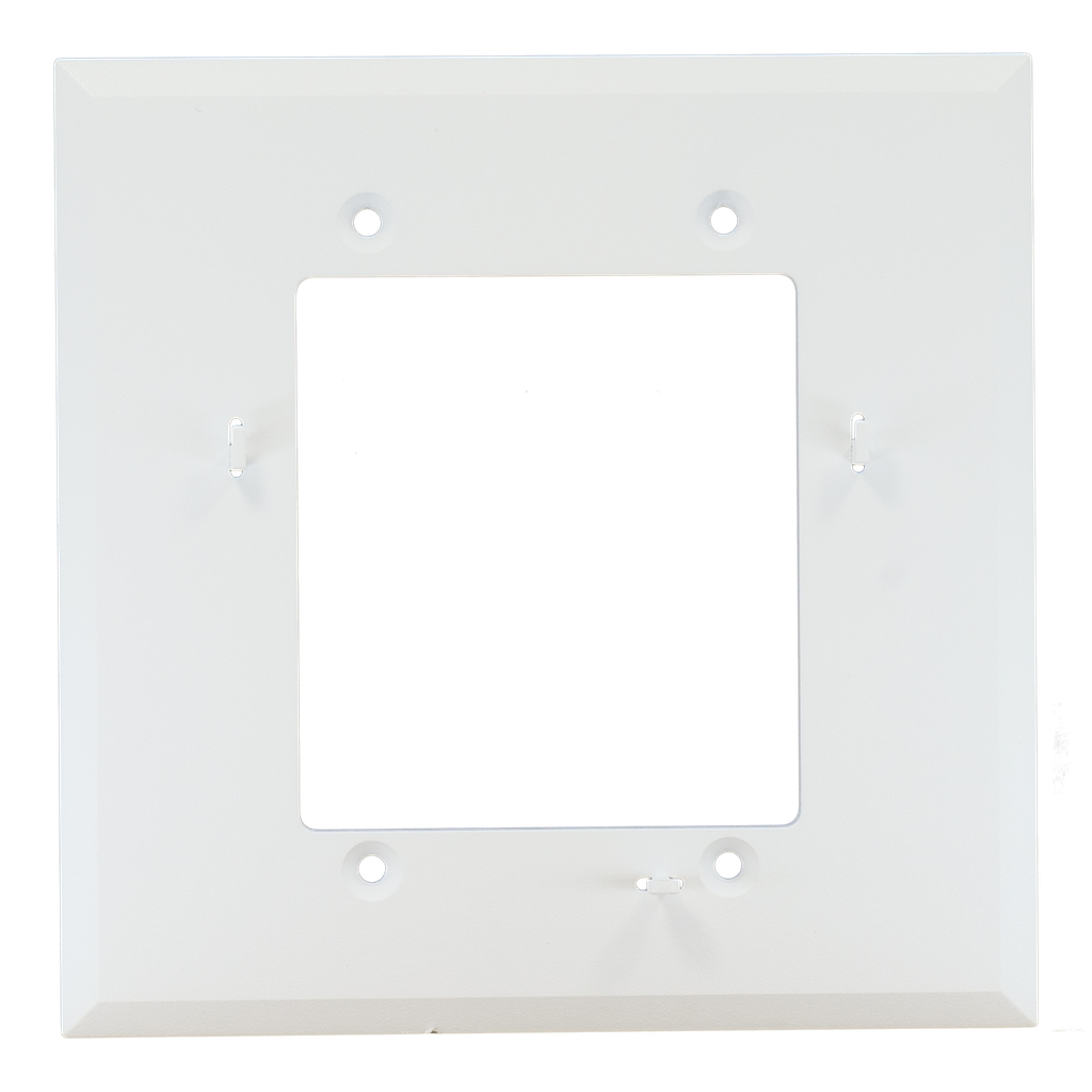 Aurora 4” 1:1 aspect ratio wall mount ReAX touch panel control system with serial, relays, I/O, IR, and Ethernet control ports (black)