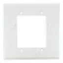 Aurora 4” 1:1 aspect ratio wall mount ReAX touch panel control system with serial, relays, I/O, IR, and Ethernet control ports (black)