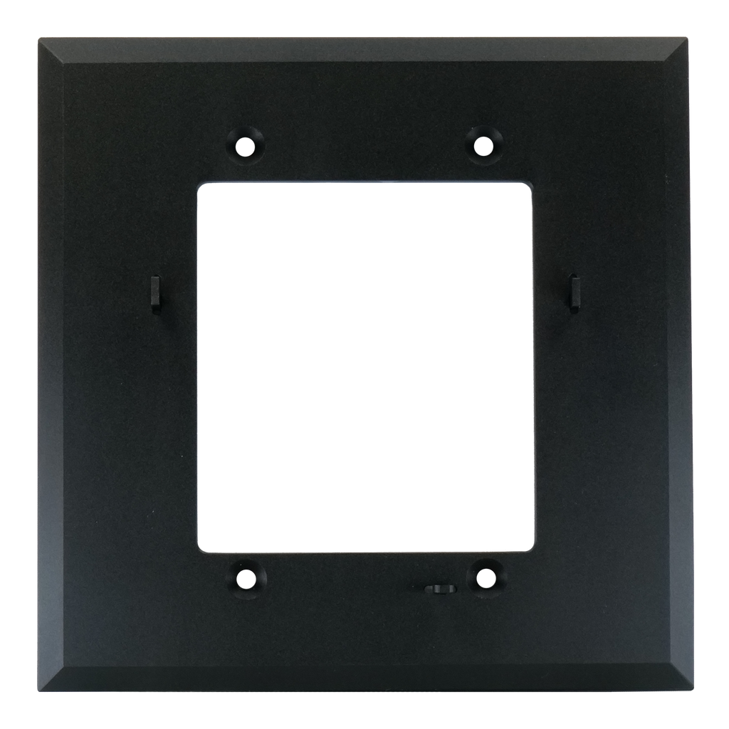 Aurora 4” 1:1 aspect ratio wall mount ReAX touch panel control system with serial, relays, I/O, IR, and Ethernet control ports (black)