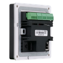 Aurora 4” 1:1 aspect ratio wall mount ReAX touch panel control system with serial, relays, I/O, IR, and Ethernet control ports (black)