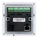Aurora 4” 1:1 aspect ratio wall mount ReAX touch panel control system with serial, relays, I/O, IR, and Ethernet control ports (black)