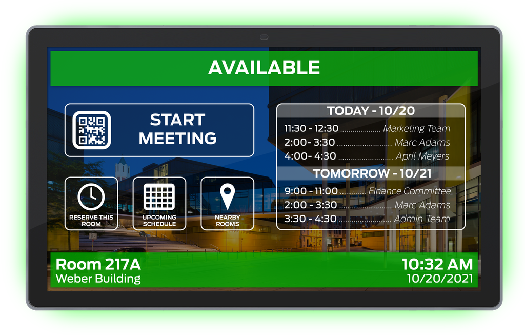 8” wall mount ReAX touch panel control system with serial, I/O, relay, IR, and Ethernet control ports (black)