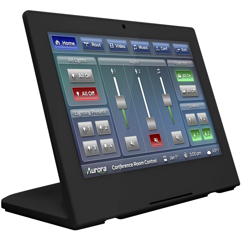 Aurora 10” desktop ReAX touch panel control system with Ethernet, WiFi, and NFC