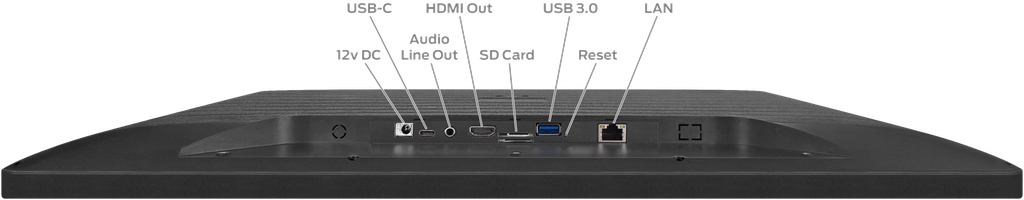Aurora 15.6” VESA mount ReAX touch panel control system with Ethernet and WiFi (black)