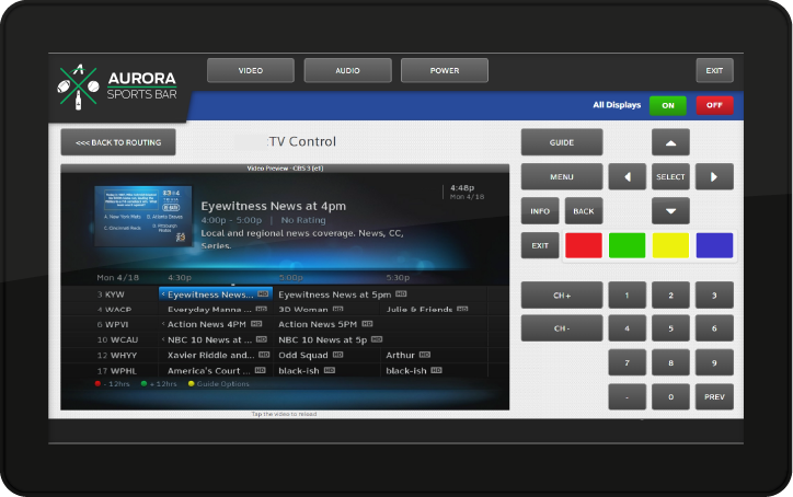 Aurora 15.6” VESA mount ReAX touch panel control system with Ethernet and WiFi (black)