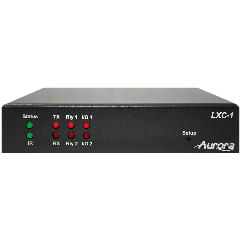 Aurora Control port expansion box with serial, relay, I/O, IR, and Ethernet control ports
