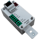 8-button 1-gang backlit button control pad with serial, IR, and Ethernet control ports