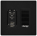 Aurora 2 input 4K60 4:4:4 uncompressed HDBaseT™ 2.0 tranmitter wall plate 330ft
