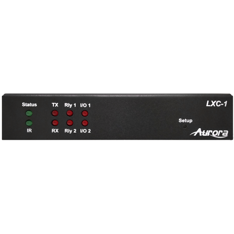 Aurora Control port expansion box with serial, relay, I/O, IR, and Ethernet control ports
