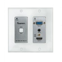 Gefen 4K Ultra HD Multi-Format 2x1 HDBaseT Wall-Plate Sender w/ Scaler, Auto-Switching, and POH