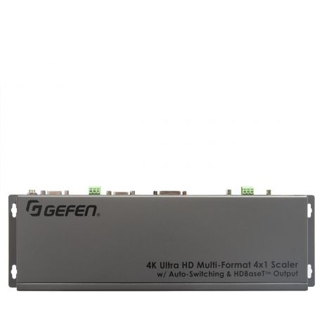Gefen 4K Ultra HD Multi-Format 4x1 Scaler with Auto-Switching and Split HDMI and HDBaseT Outputs