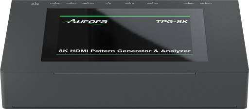 [TPG-8K] Aurora 8K HDMI 2.1 Test Pattern Generator & Analyzer with SDVoE Option and AVoIP Tests