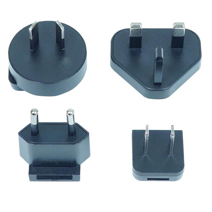 Gefen 5VDC Power Supply - 2.6 AMP - interchangeable connectors (US,UK,EU), w/ long-plug