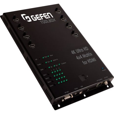 Gefen Route 4 Ultra Hi-Def sources to 4 Ultra HD dsiplays with FST, 3DTV and 4K X 2K Ultra Hi-Def support